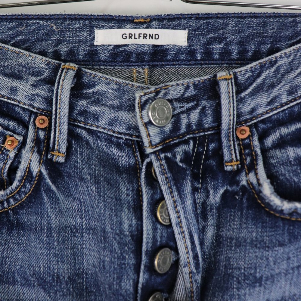 NWT GRLFRND Karolina High Rise Skinny Jeans Almost Gone Button Fly High Waist 24 - Picture 7 of 8